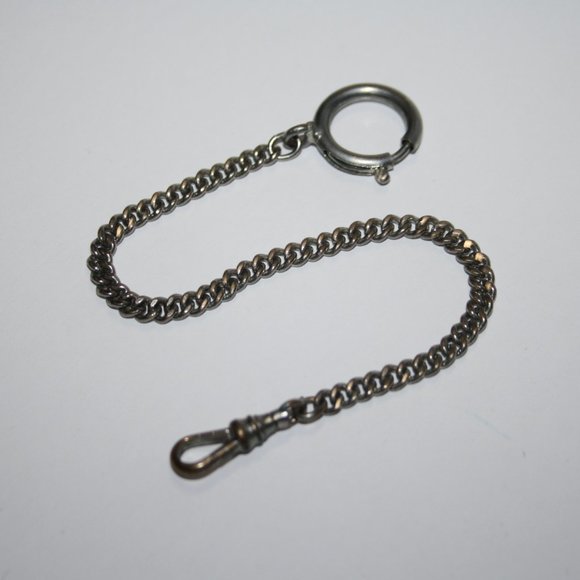 Vintage Other - Vintage silver chain watch/ key fob Men's 7.5"